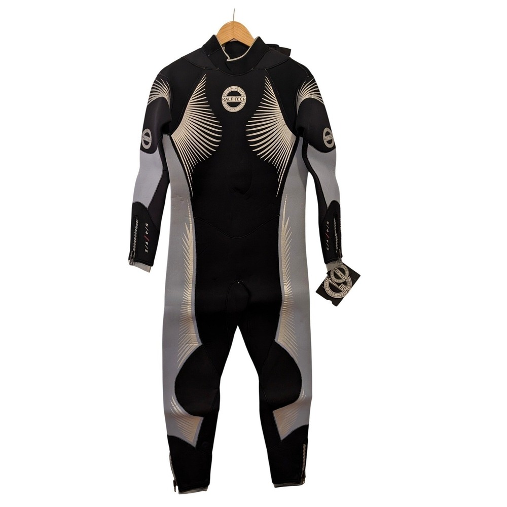 NWT Wetsuit Pro Diving Full Body Women XL Vintage Ralf Tech Fashion Grey 5/4/5mm